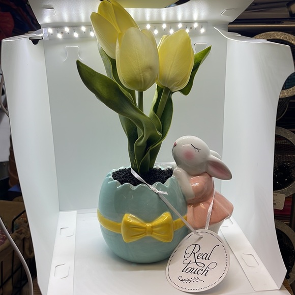 Bunny with tulip vase ! - Picture 5 of 7
